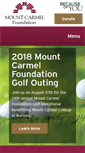 Mobile Screenshot of mountcarmelfoundation.org